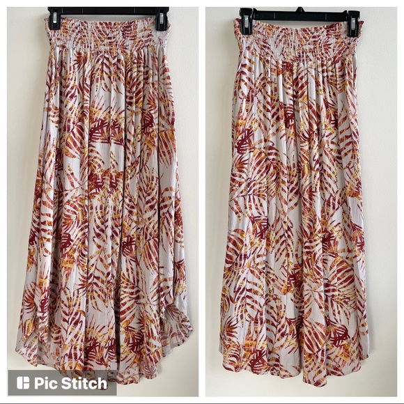 KLd Dresses & Skirts - NWOT * KLd Palm Leaf Maxi Skirt